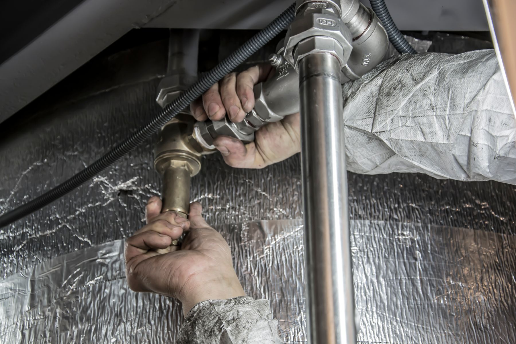 Stock photo for the Pilo's Plumbing demo — not a photo of the owners